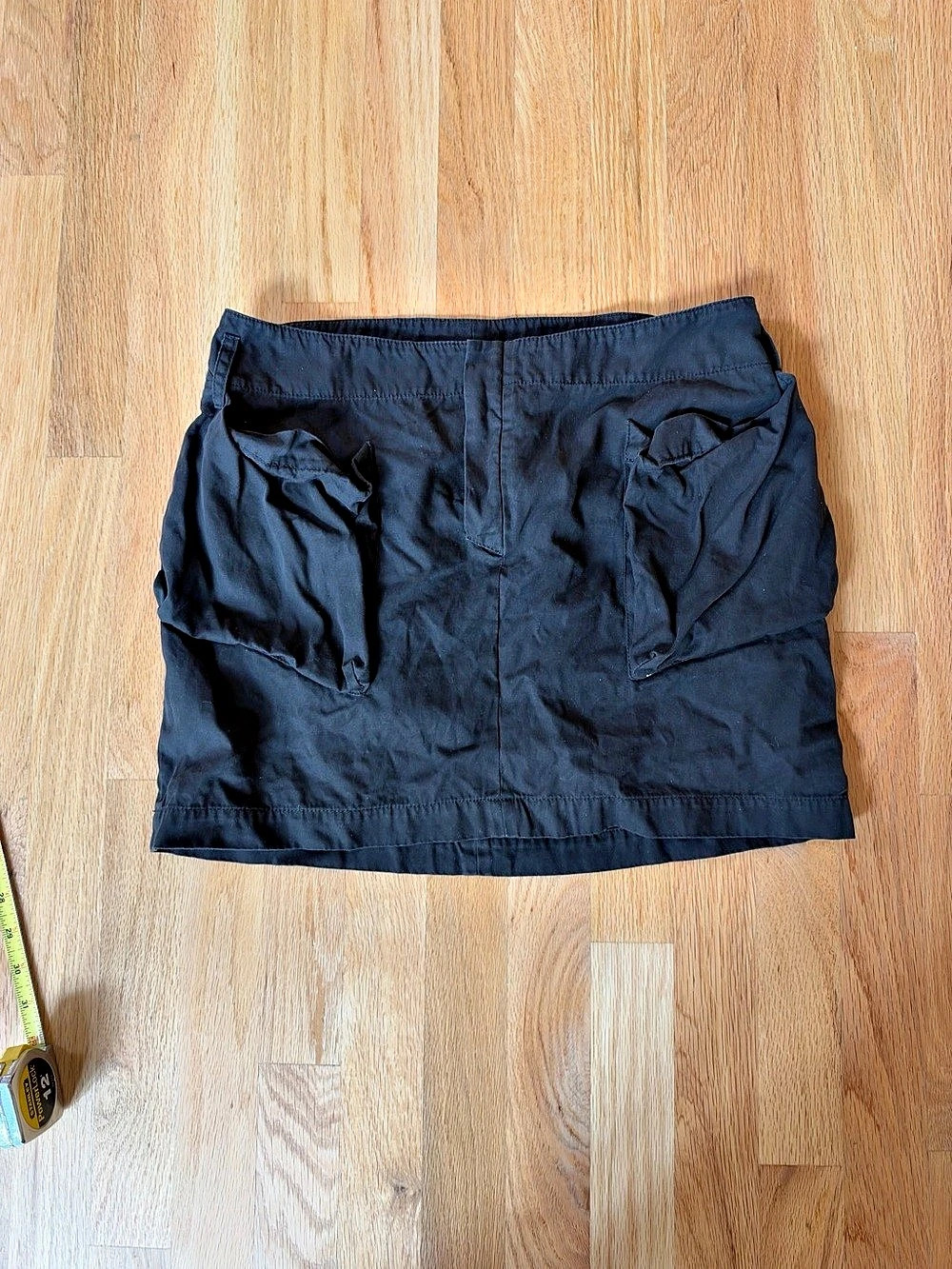 Vintage Miu Miu Cotton Mini Skirt in Black
